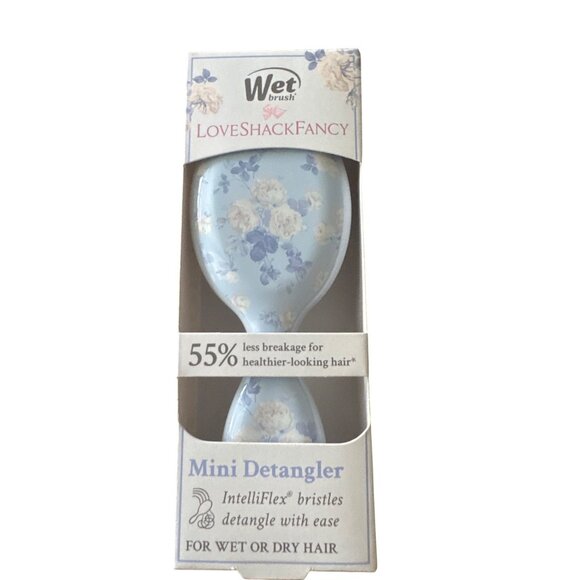 Love Shack Fancy x Wet Brush Mini Detangler Hair Brush - Everblooming Rosettes - Picture 2 of 3